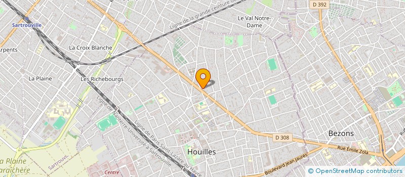 localisation de l'entreprise HDA  HOUILLES