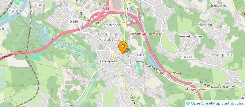localisation de l'entreprise HDA ETXEA  SAINT-PIERRE-D'IRUBE