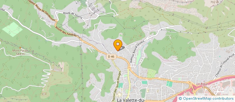 localisation de l'entreprise HDA HOLDING à LA VALETTE-DU-VAR