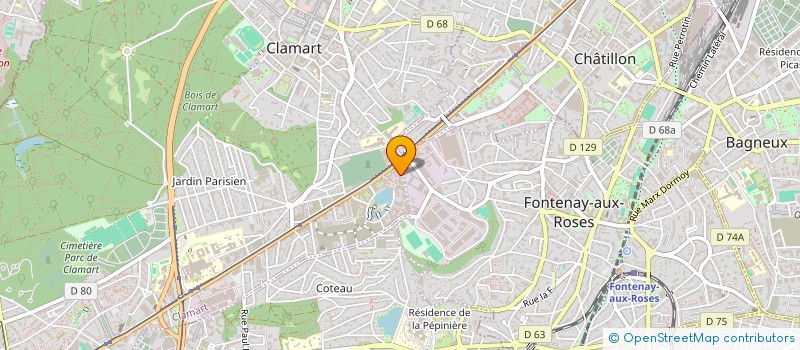 localisation de l'entreprise HDA OPTIQUE ET AUDITION à CLAMART