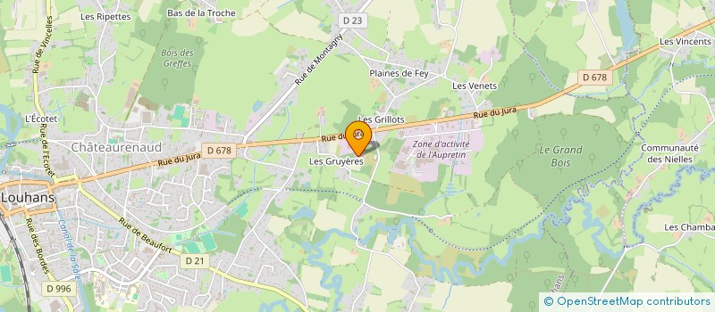 localisation de l'entreprise HDB à LOUHANS