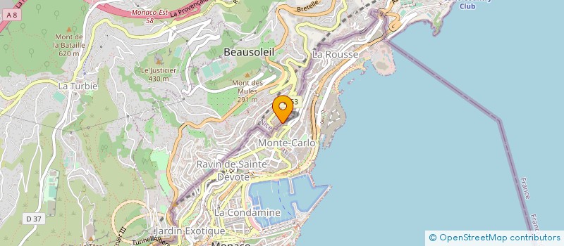 localisation de l'entreprise HDB ASSOCIES  BEAUSOLEIL