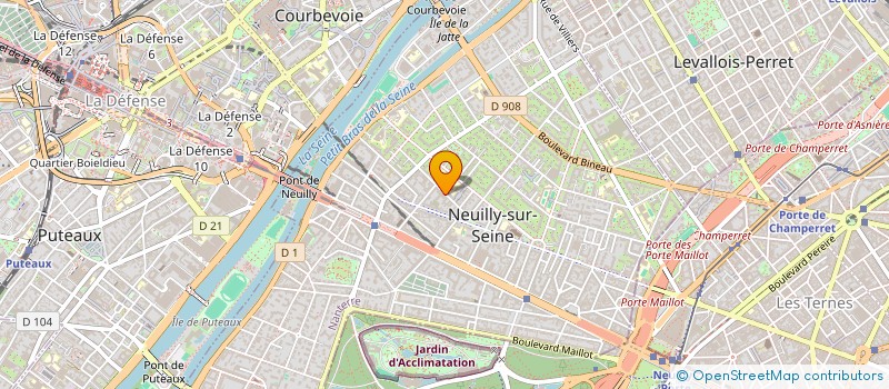 localisation de l'entreprise HDB CAPITAL à NEUILLY-SUR-SEINE
