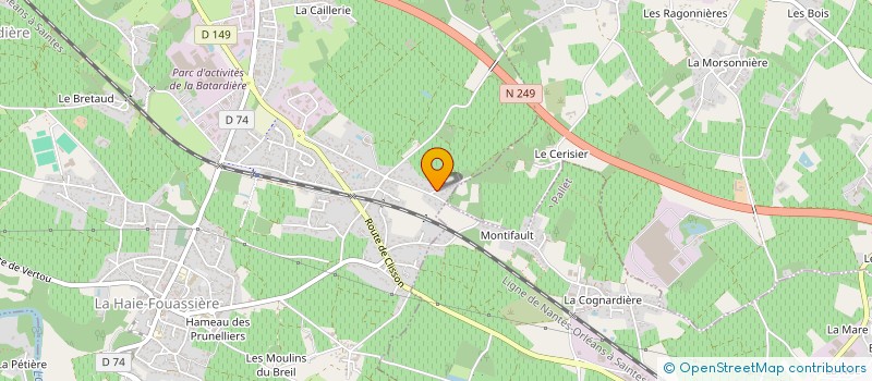 localisation de l'entreprise HDB IMMOBILIER  LA HAIE-FOUASSIERE