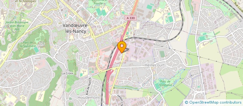 localisation de l'entreprise HDB OFFICE  VANDUVRE-LES-NANCY