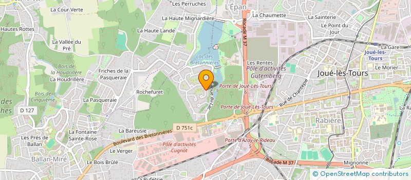 localisation de l'entreprise HDBAT  JOUE-LES-TOURS