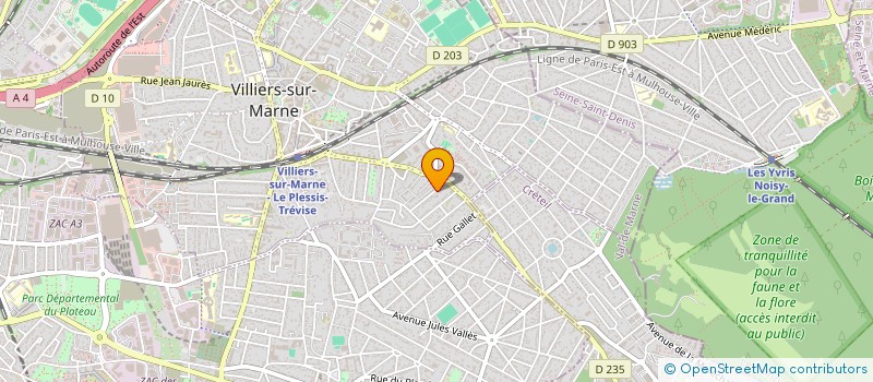 localisation de l'entreprise HDBV IMMOBILIER  VILLIERS-SUR-MARNE