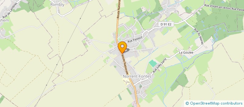 localisation de l'entreprise HDBZ  NORRENT-FONTES