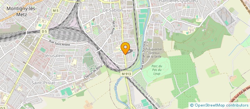 localisation de l'entreprise HDC DENIS  METZ