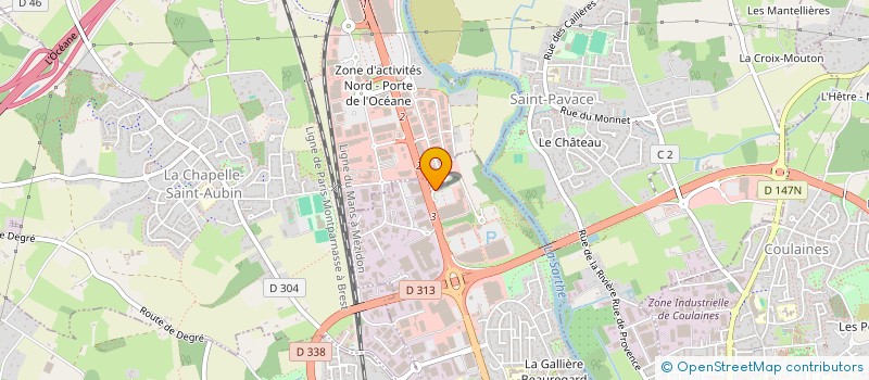 localisation de l'entreprise HDC GROUPE à LE MANS