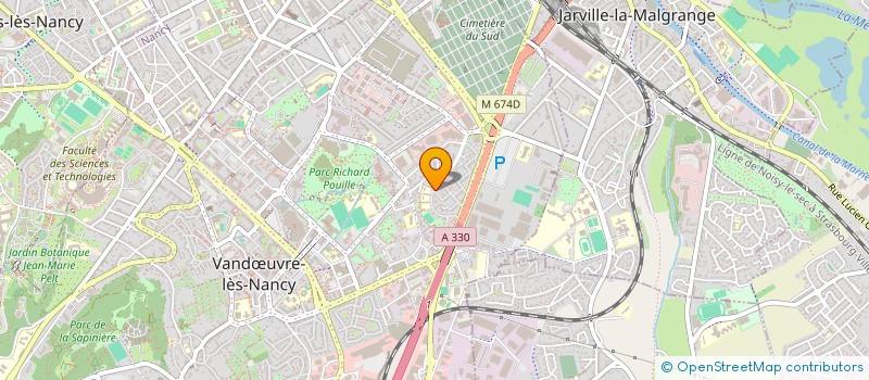 localisation de l'entreprise HDC IMMO  VANDUVRE-LES-NANCY