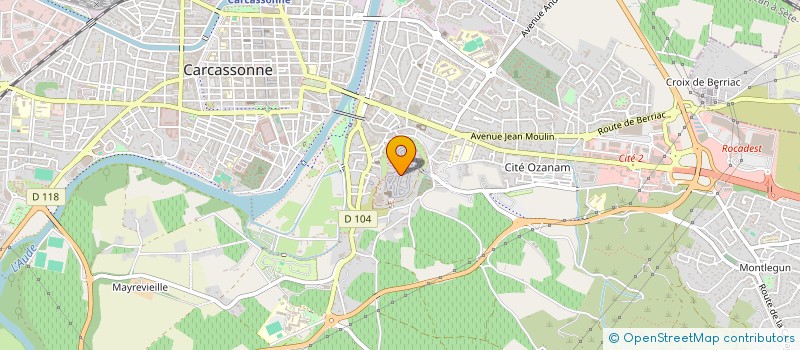 localisation de l'entreprise HDC IMMOBILIER à CARCASSONNE
