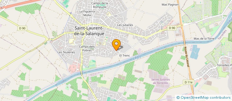 localisation de l'entreprise HDC ROSSELLO  SAINT-LAURENT-DE-LA-SALANQUE