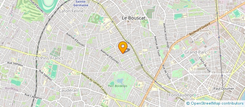 localisation de l'entreprise HDCINVEST  LE BOUSCAT