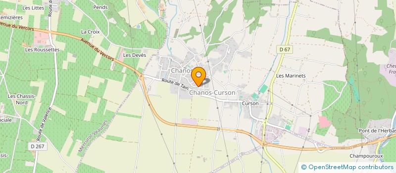 localisation de l'entreprise HDCV  CHANOS-CURSON