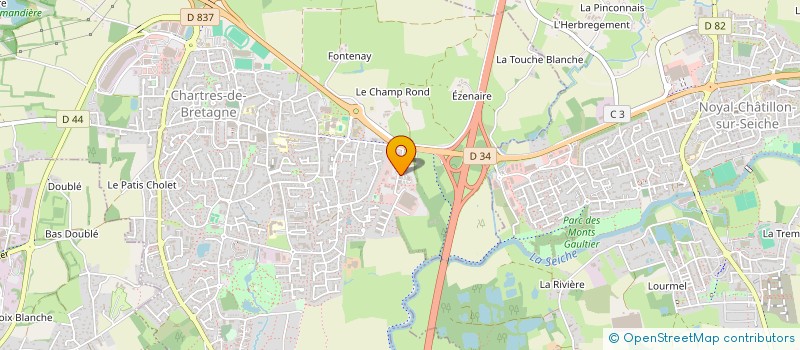 localisation de l'entreprise HDD à CHARTRES-DE-BRETAGNE