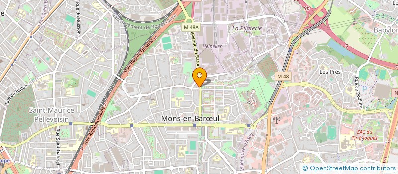 localisation de l'entreprise HDF  MONS-EN-BARUL