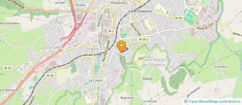 localisation de l'entreprise HDF  SAINT-CHAMOND