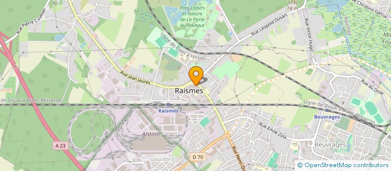 localisation de l'entreprise HDF ASSUR  RAISMES