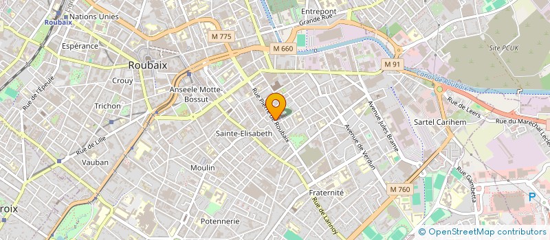 localisation de l'entreprise HDF CARRELAGE  ROUBAIX