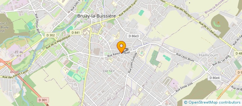 localisation de l'entreprise HDF ECHAFAUDAGE  BRUAY-LA-BUISSIERE