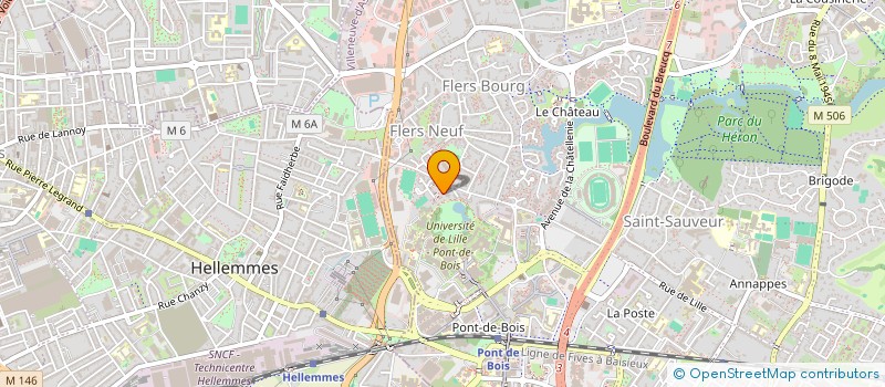localisation de l'entreprise HDF ELEC à VILLENEUVE-D'ASCQ