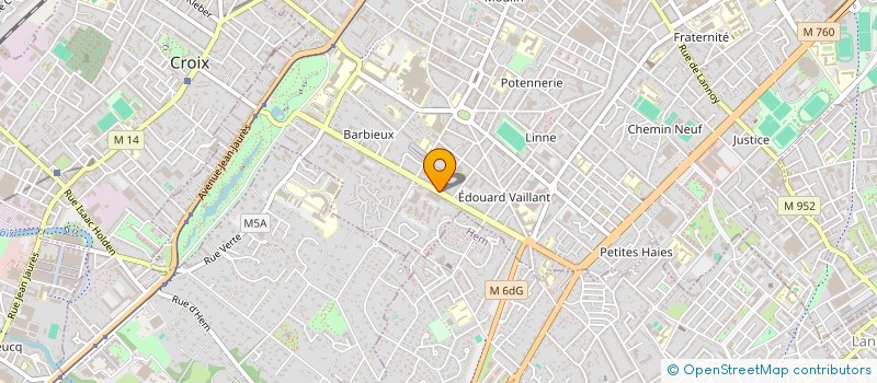 localisation de l'entreprise HDF IMMORENT  ROUBAIX