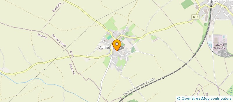 localisation de l'entreprise HDF INCENDIE  ACHIET-LE-PETIT