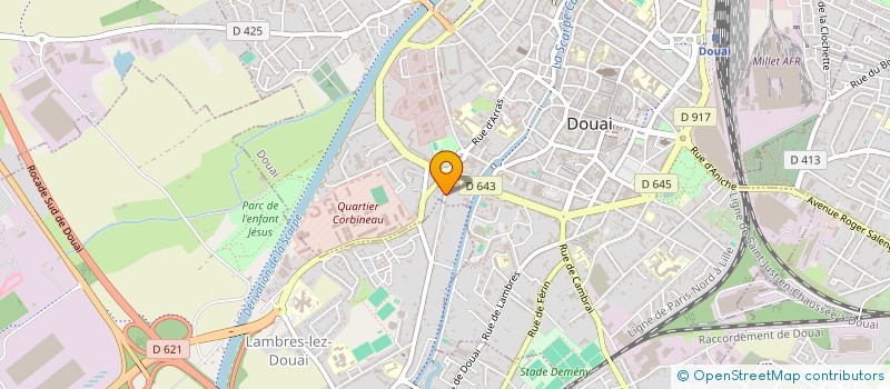 localisation de l'entreprise HDG à DOUAI