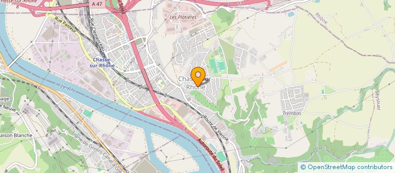 localisation de l'entreprise HDG  CHASSE-SUR-RHONE