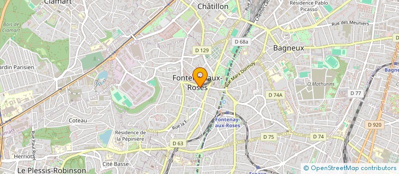 localisation de l'entreprise HDGTI à FONTENAY-AUX-ROSES