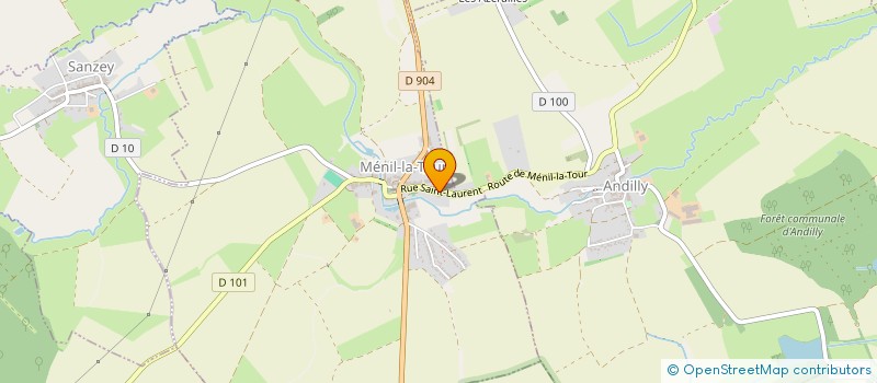 localisation de l'entreprise HDH  MENIL-LA-TOUR