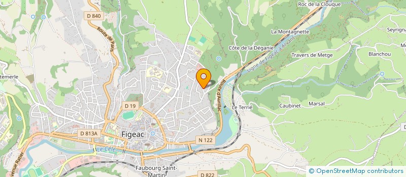 localisation de l'entreprise HDH  FIGEAC