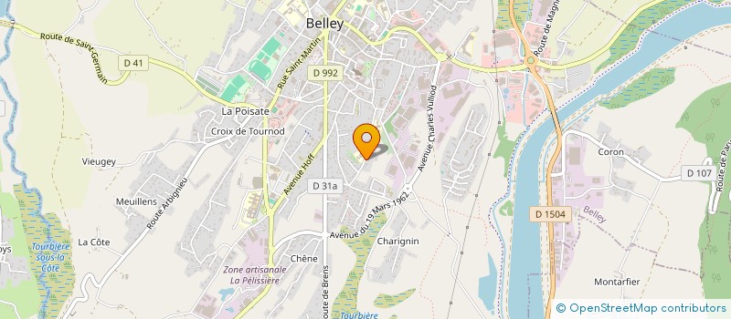 localisation de l'entreprise HDHB CONSULTING  BELLEY