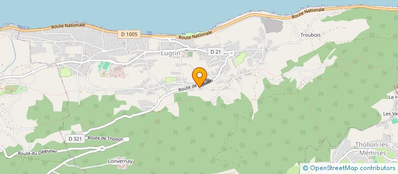 localisation de l'entreprise HDI  LUGRIN