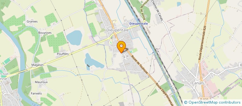 localisation de l'entreprise HDI 82  DIEUPENTALE