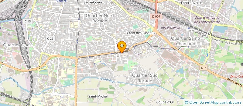 localisation de l'entreprise HDJ 84 à AVIGNON