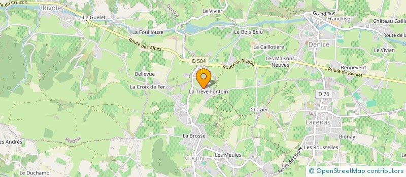 localisation de l'entreprise HDJ  COGNY