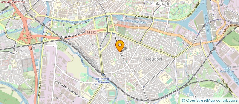 localisation de l'entreprise HDK à STRASBOURG