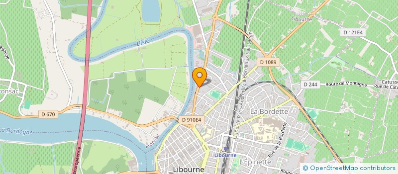 localisation de l'entreprise HDL  LIBOURNE