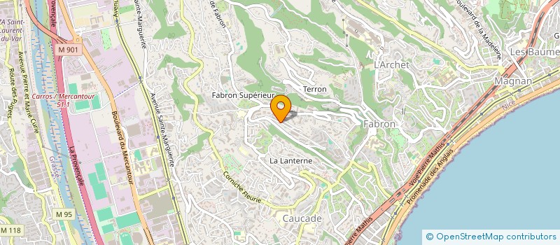 localisation de l'entreprise HDL CONSTRUCTIONS à NICE