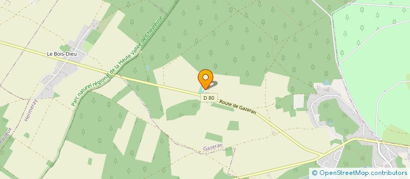 localisation de l'entreprise HDLC - HARAS DE LA CLAIRIERE à GAZERAN