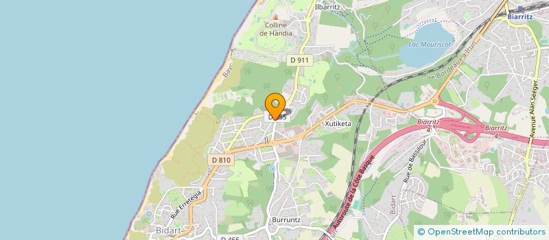 localisation de l'entreprise HDLF à BIDART
