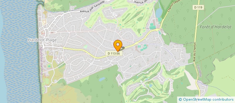 localisation de l'entreprise HDLT GROUPE IMMO 1  NEUFCHATEL-HARDELOT