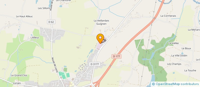 localisation de l'entreprise HDM 3  GUIGNEN