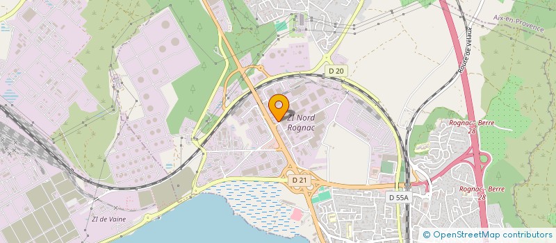 localisation de l'entreprise HDM  ROGNAC