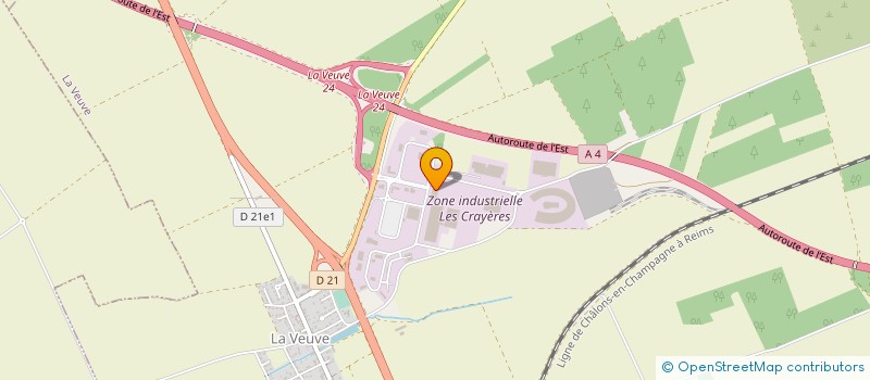 localisation de l'entreprise HDM FRANCE à LA VEUVE