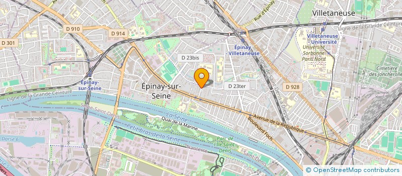 localisation de l'entreprise HDM IMMOBILIER à EPINAY-SUR-SEINE