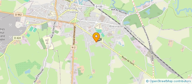 localisation de l'entreprise HDMV 2  AVESNES-SUR-HELPE