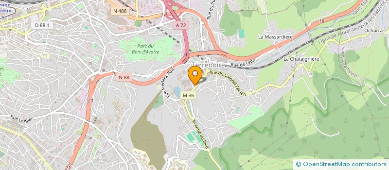 localisation de l'entreprise HDN 42  SAINT-ETIENNE